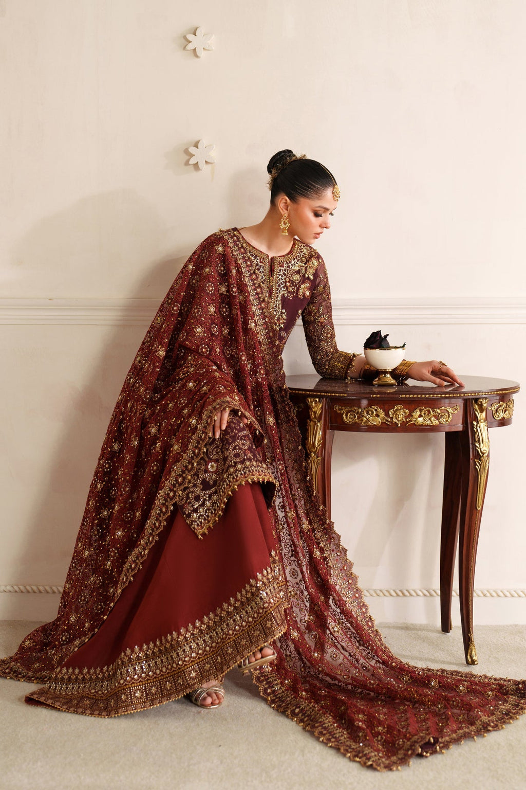 EMBROIDERED CHIFFON CH14-07 STITCHED