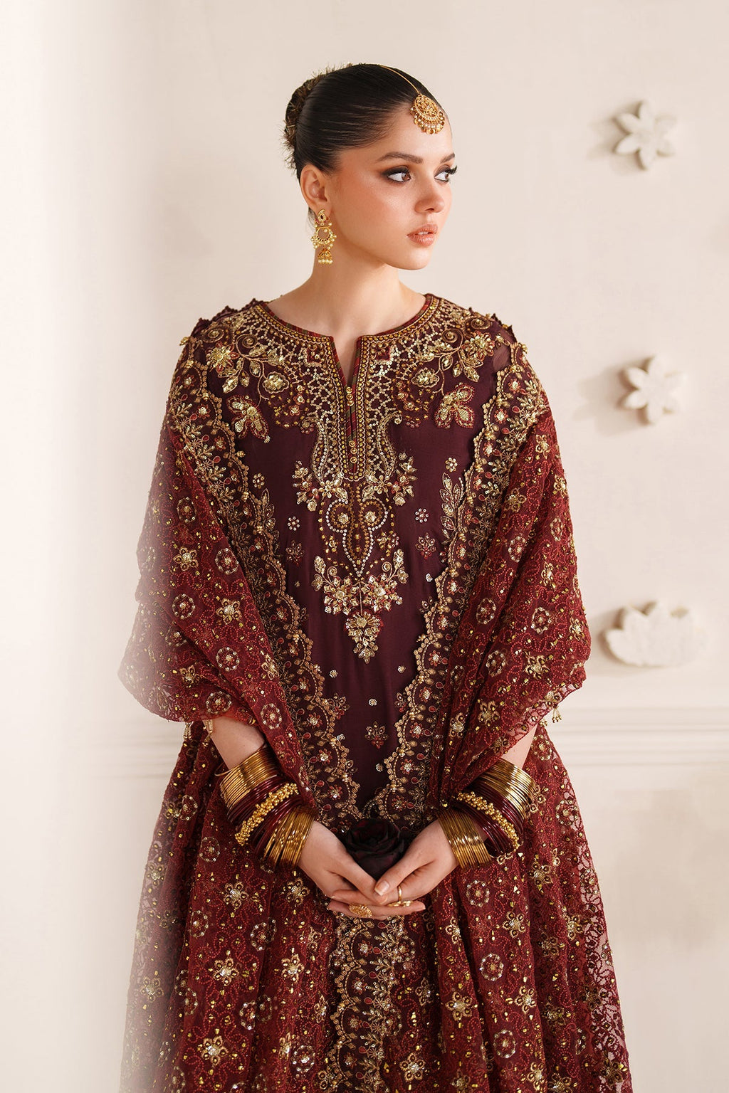 EMBROIDERED CHIFFON CH14-07 STITCHED