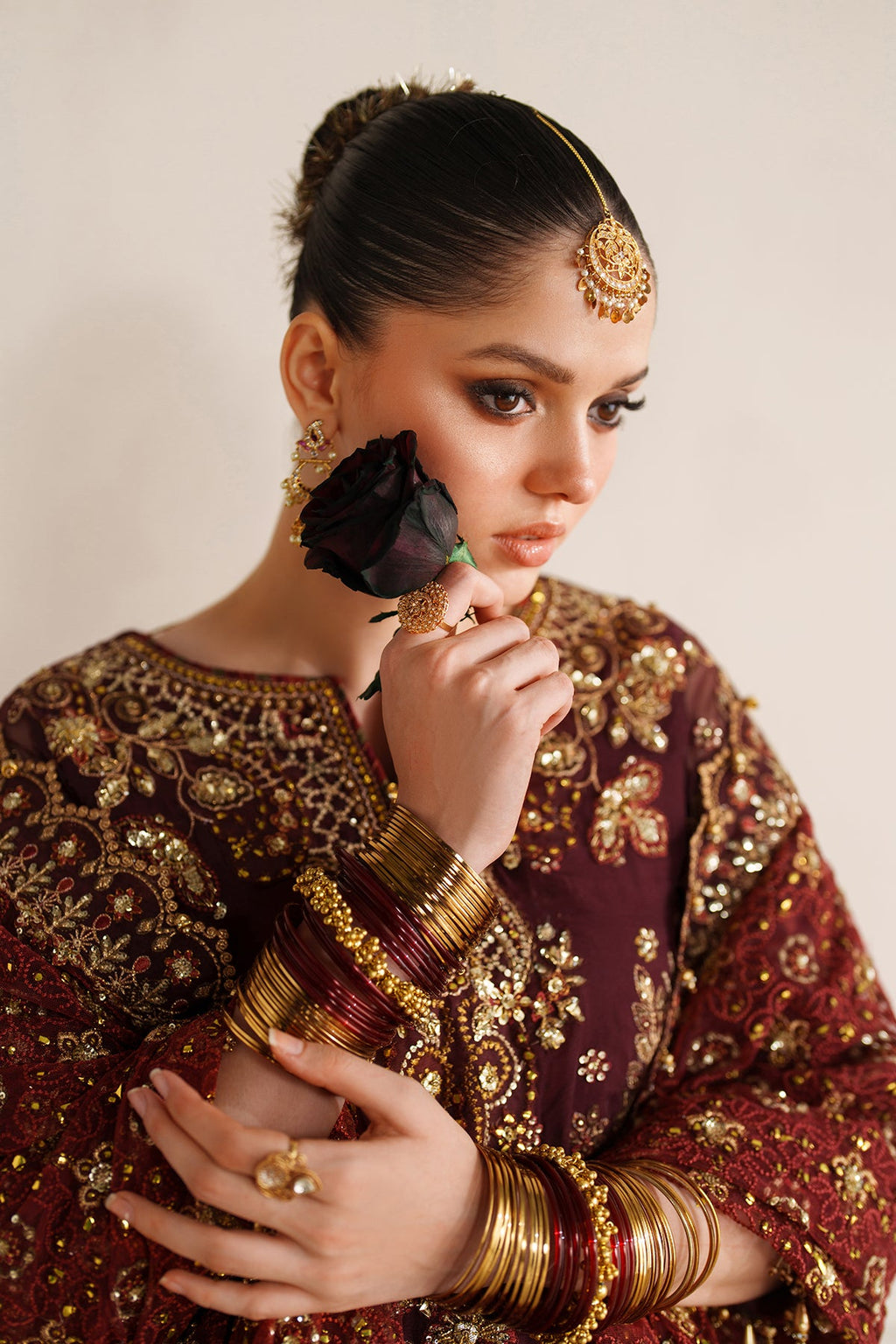 EMBROIDERED CHIFFON CH14-07 STITCHED