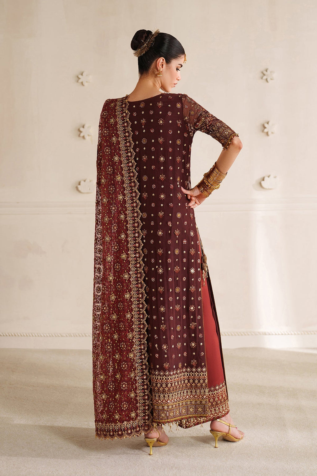 EMBROIDERED CHIFFON CH14-07 STITCHED