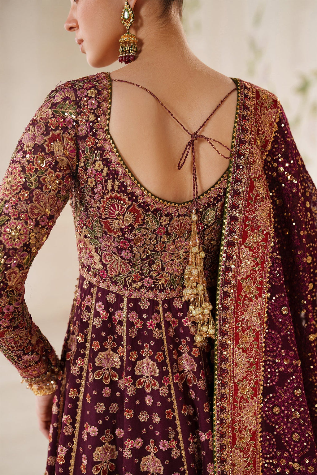 EMBROIDERED CHIFFON CH14-05 STITCHED