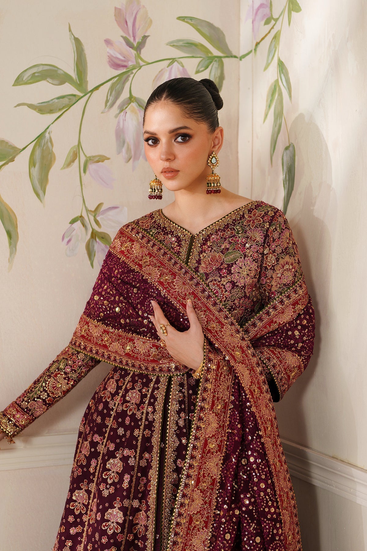 EMBROIDERED CHIFFON CH14-05 STITCHED