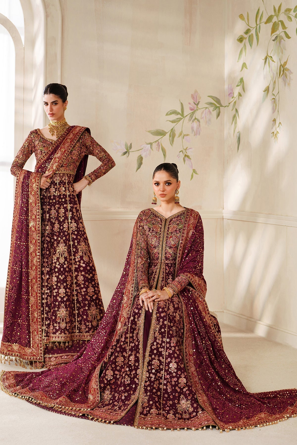 EMBROIDERED CHIFFON CH14-05 STITCHED