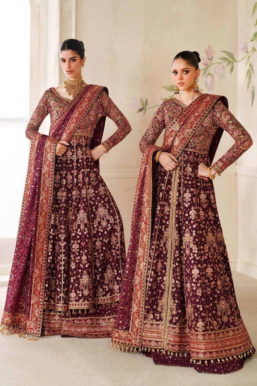 EMBROIDERED CHIFFON CH14-05 STITCHED