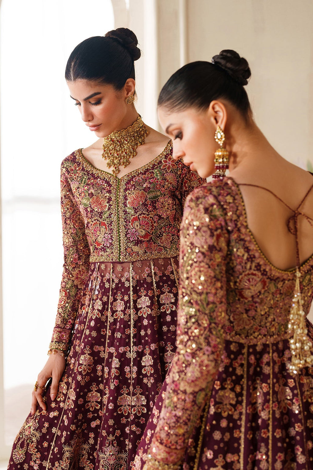 EMBROIDERED CHIFFON CH14-05 STITCHED