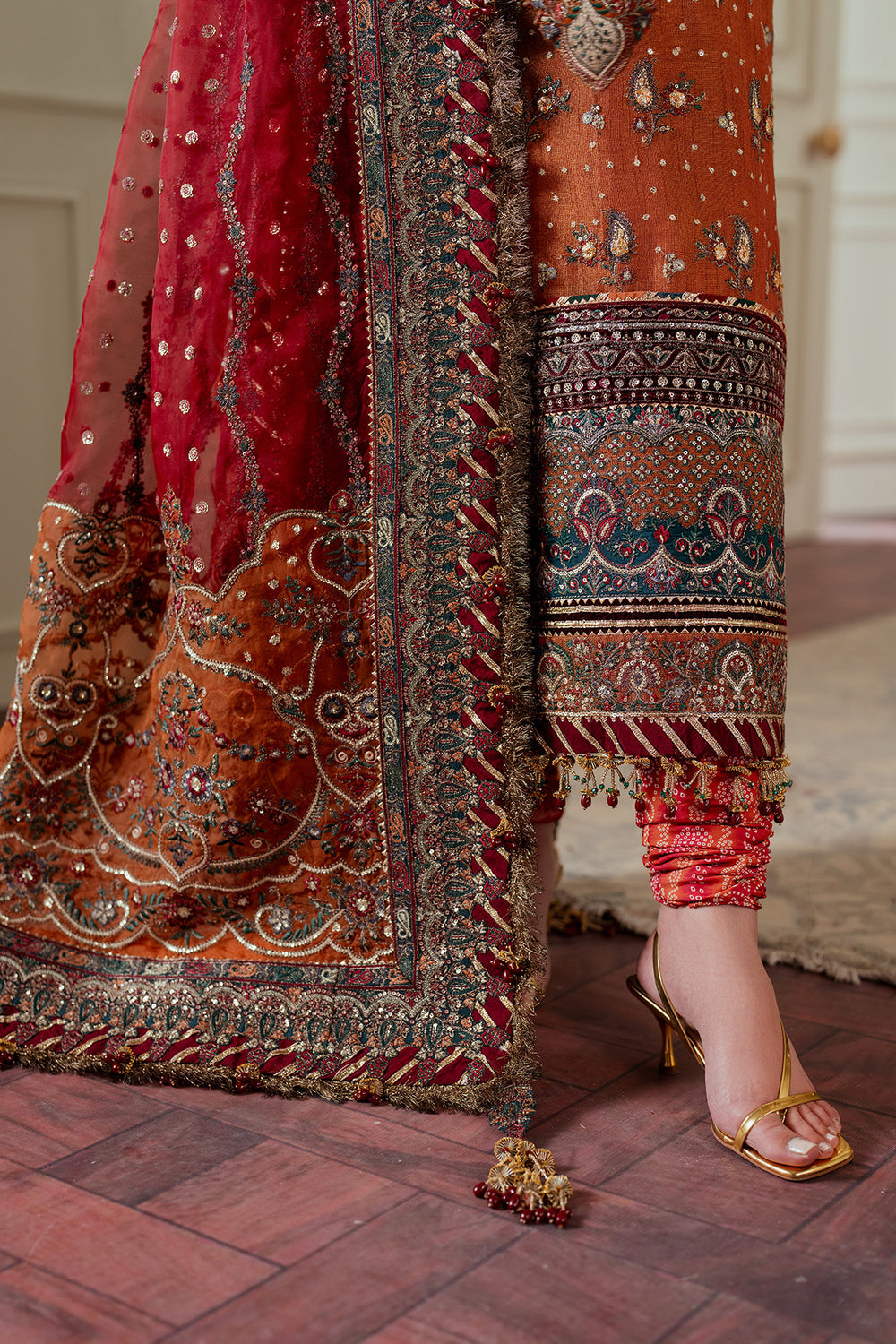 Baroque Chantelle 24 - Embroidered Net Mehendi