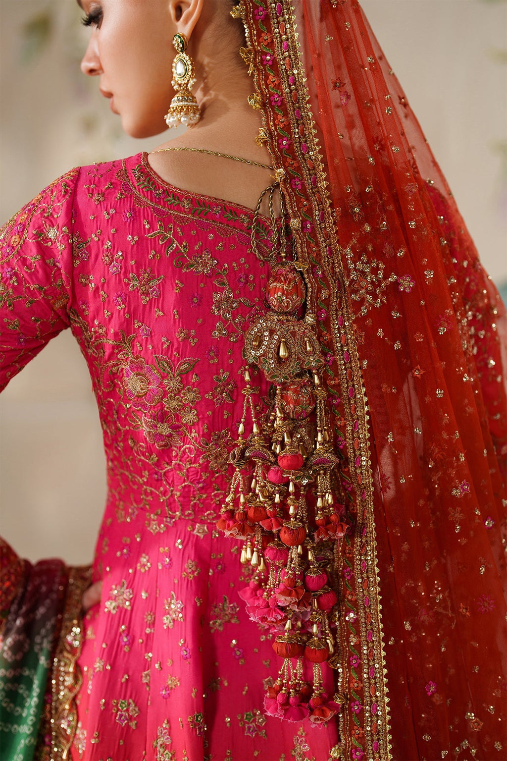 EMBROIDERED SILK CH14-03 STITCHED
