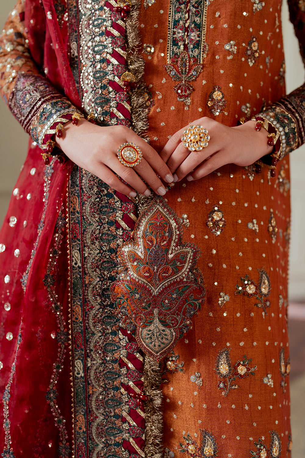 Baroque Chantelle 24 - Embroidered Net Mehendi