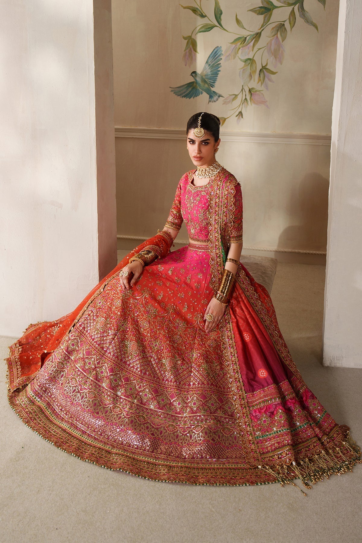EMBROIDERED SILK CH14-03 STITCHED