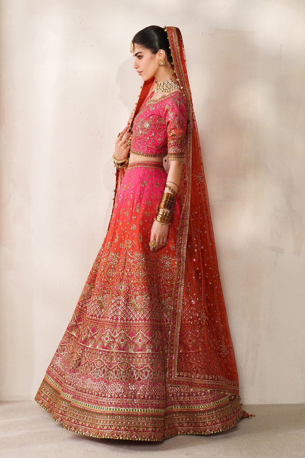 EMBROIDERED SILK CH14-03 STITCHED