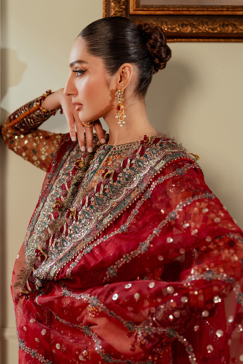 Baroque Chantelle 24 - Embroidered Net Mehendi