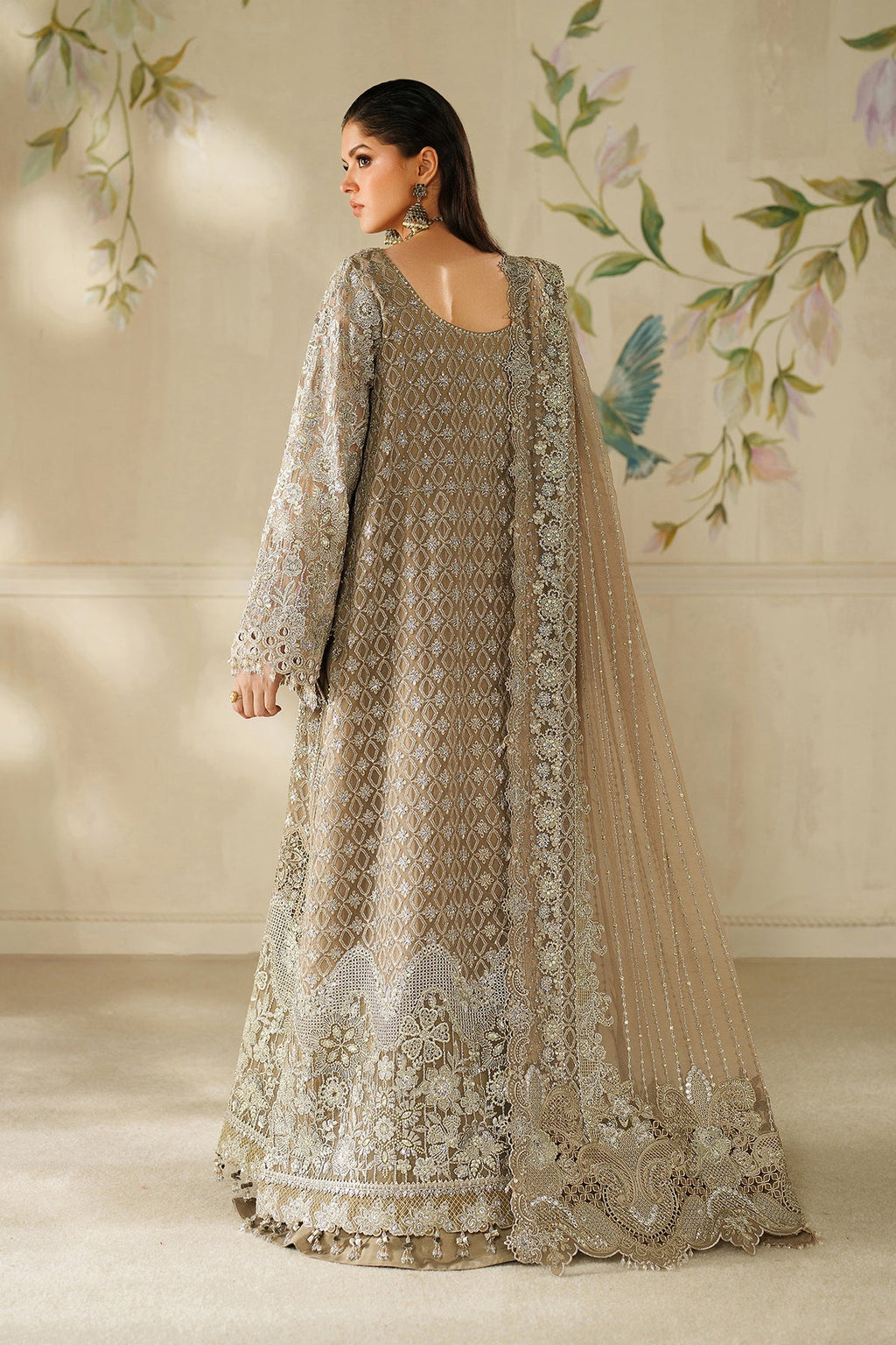 EMBROIDERED CHIFFON CH14-08 STITCHED