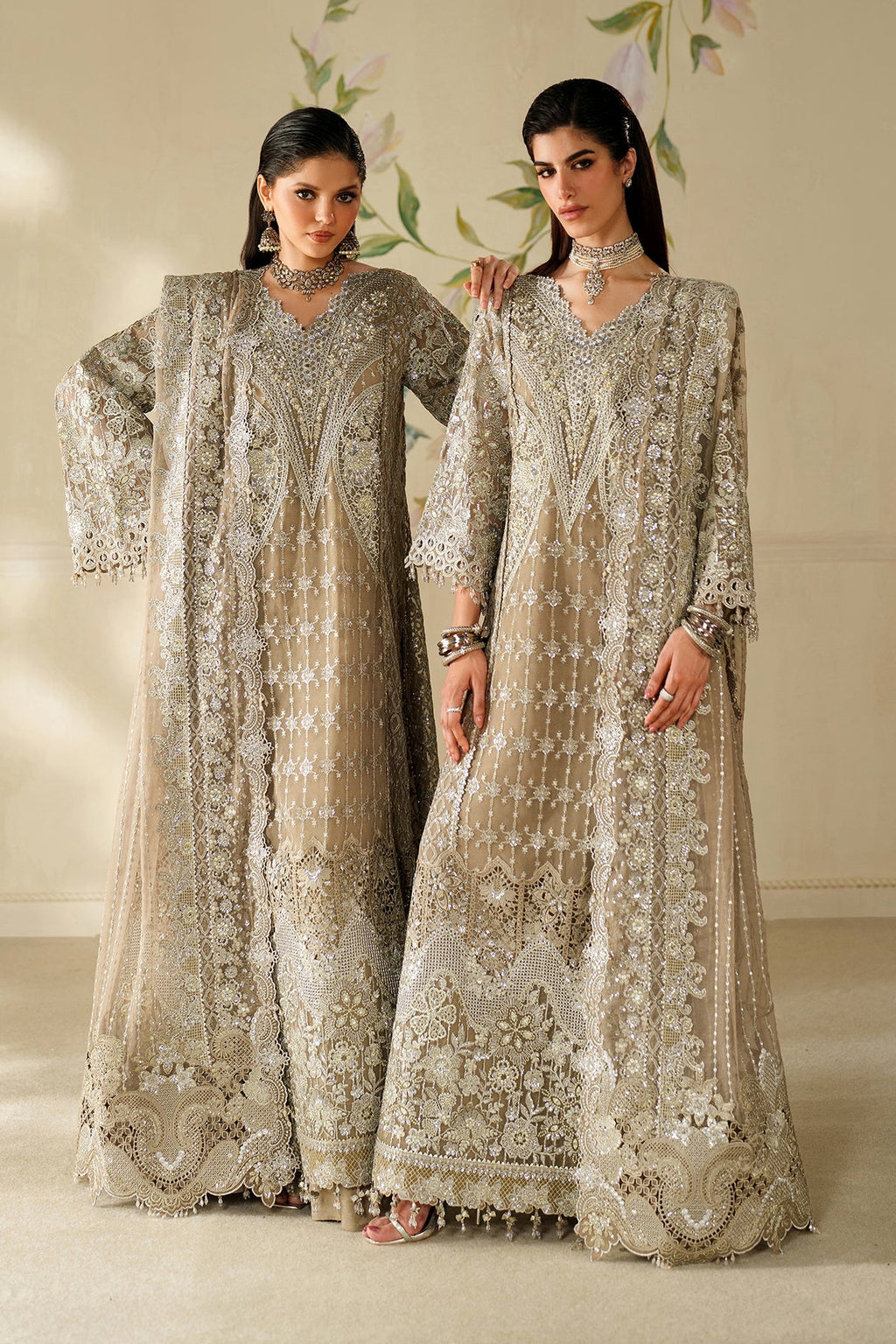 EMBROIDERED CHIFFON CH14-08 STITCHED