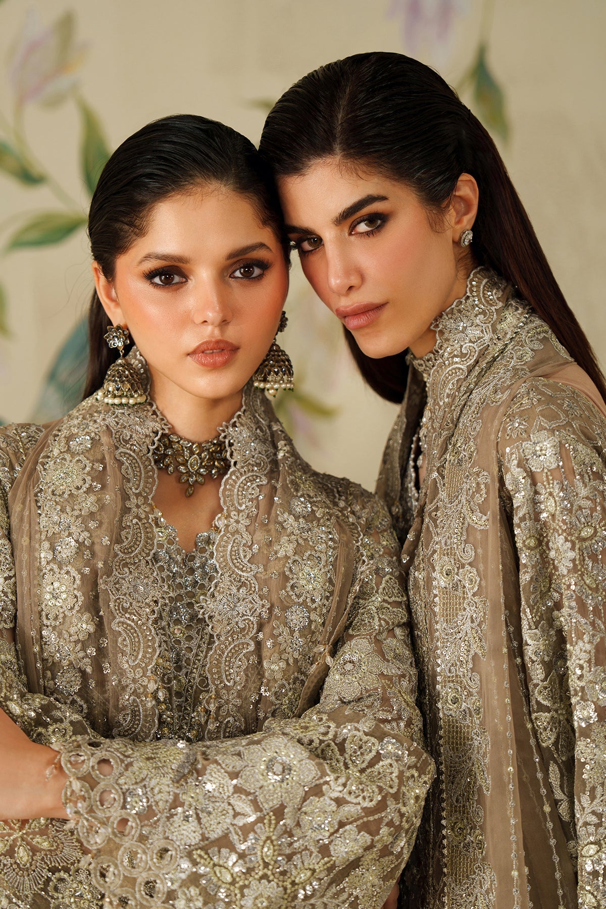 EMBROIDERED CHIFFON CH14-08 STITCHED