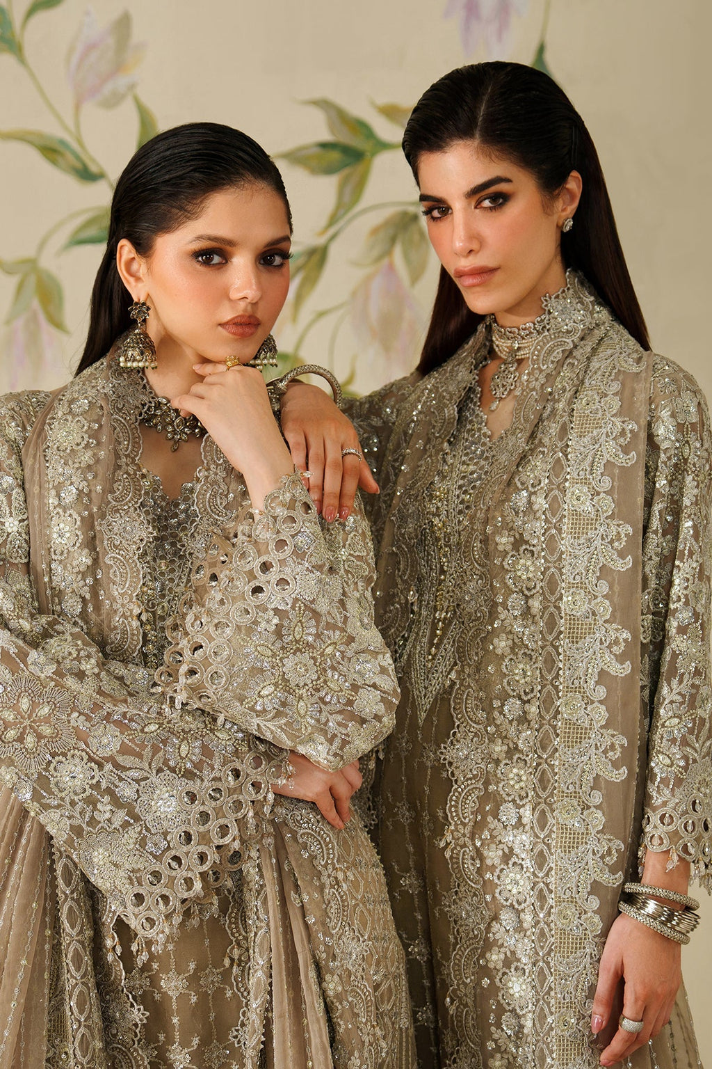 EMBROIDERED CHIFFON CH14-08 STITCHED