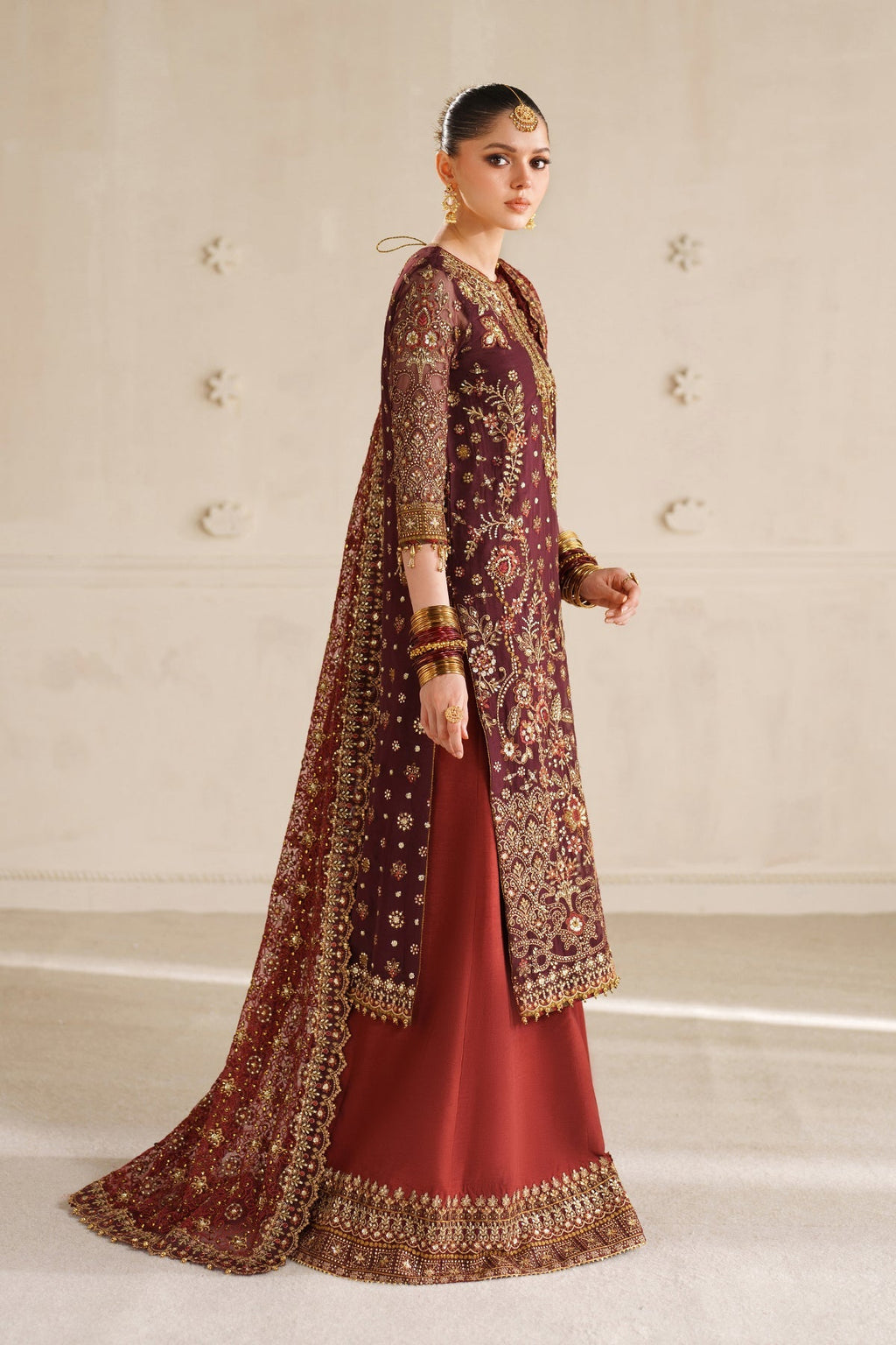 EMBROIDERED CHIFFON CH14-07 STITCHED
