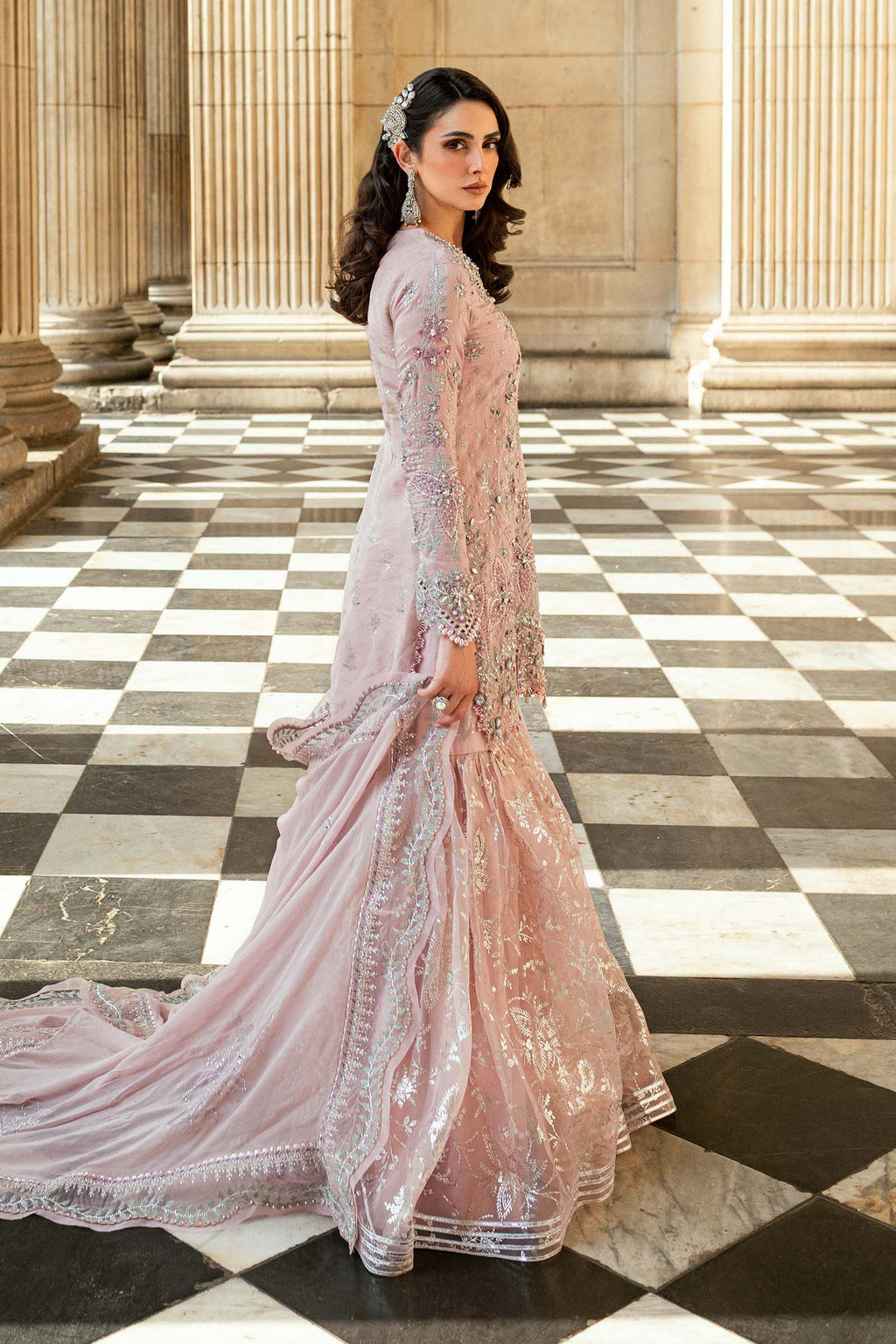 3 Piece Unstitched Embroidered Raw Silk Suit