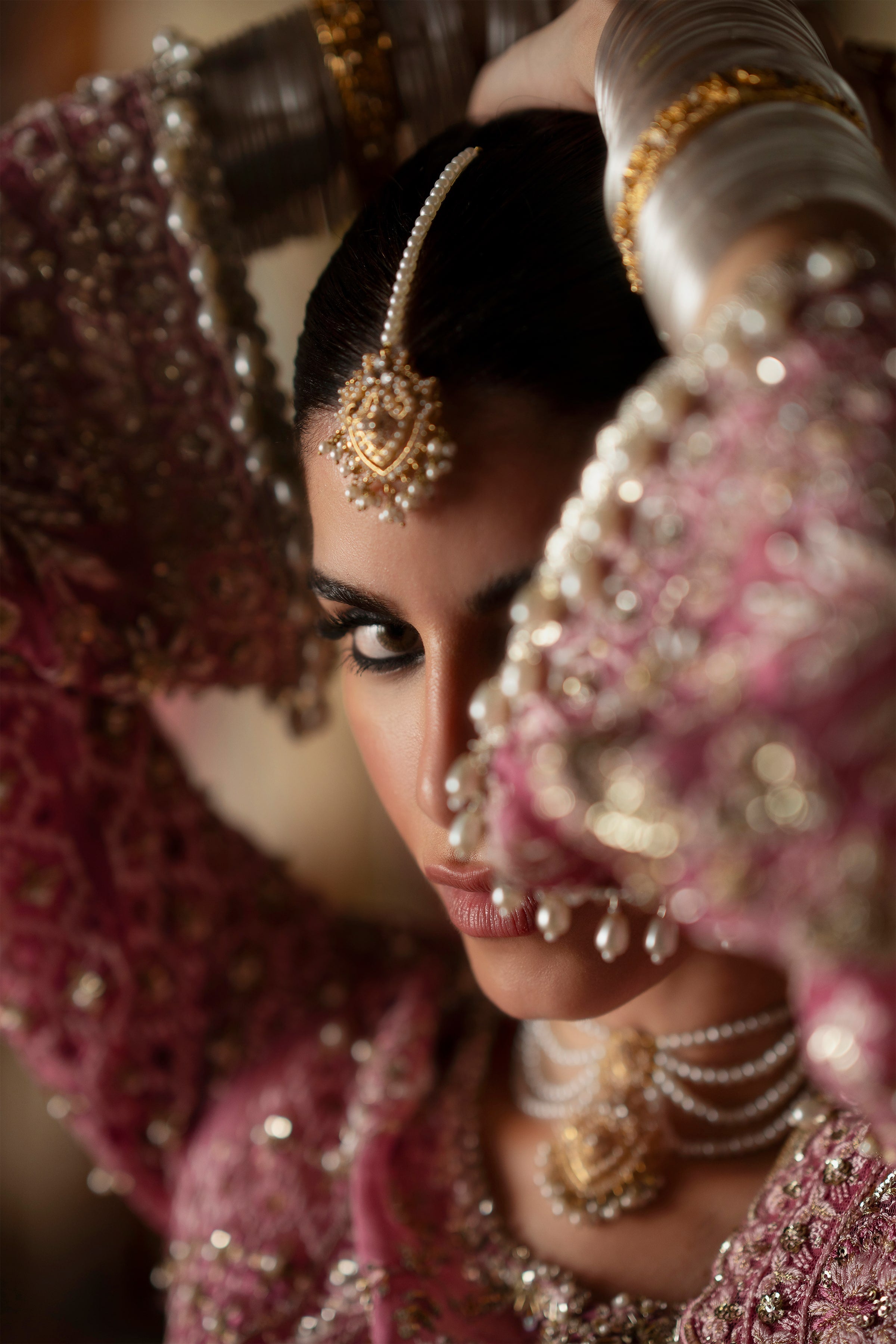 SELAH Dreamy Candy Pink Embroidered Short Shirt Gharara Suit